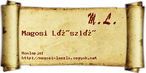 Magosi László névjegykártya